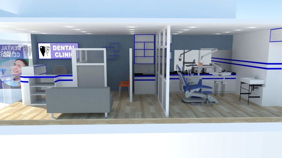 Clinic reception interior